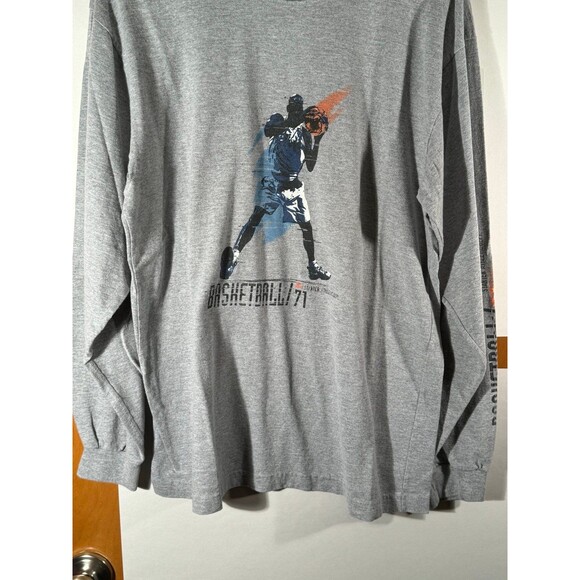 Starter Vintage 90s Basketball 71 Spell Out Logo Shirt Long‎ Sleeve Medium M - Picture 3 of 9